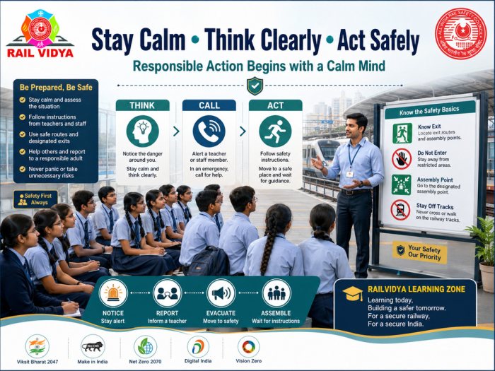 2.	Stay Calm • Think Clearly • Act Safely
