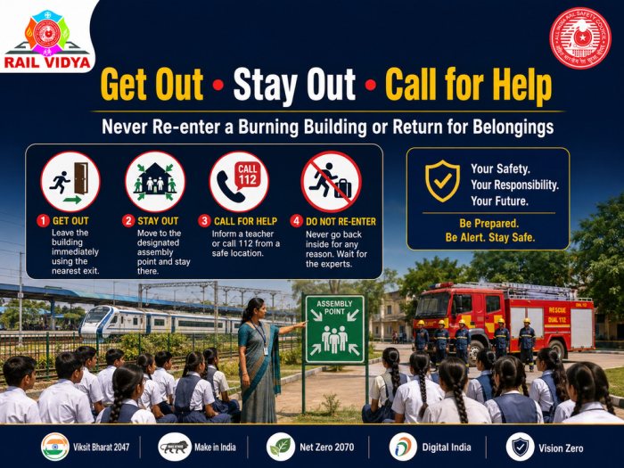 25.	Get Out • Stay Out • Call for Help