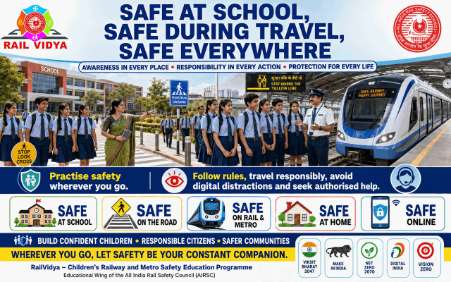 SAFE AT SCHOOL SAFE DURING TRAVEL, SAFE EVERYWHERE