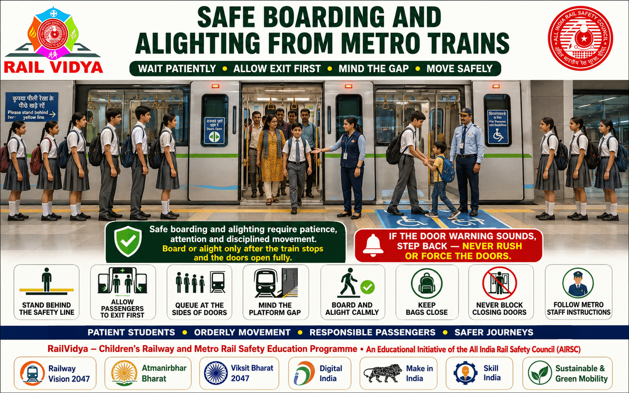 BOARD SAFELY • EXIT CAREFULLY • TRAVEL RESPONSIBLY