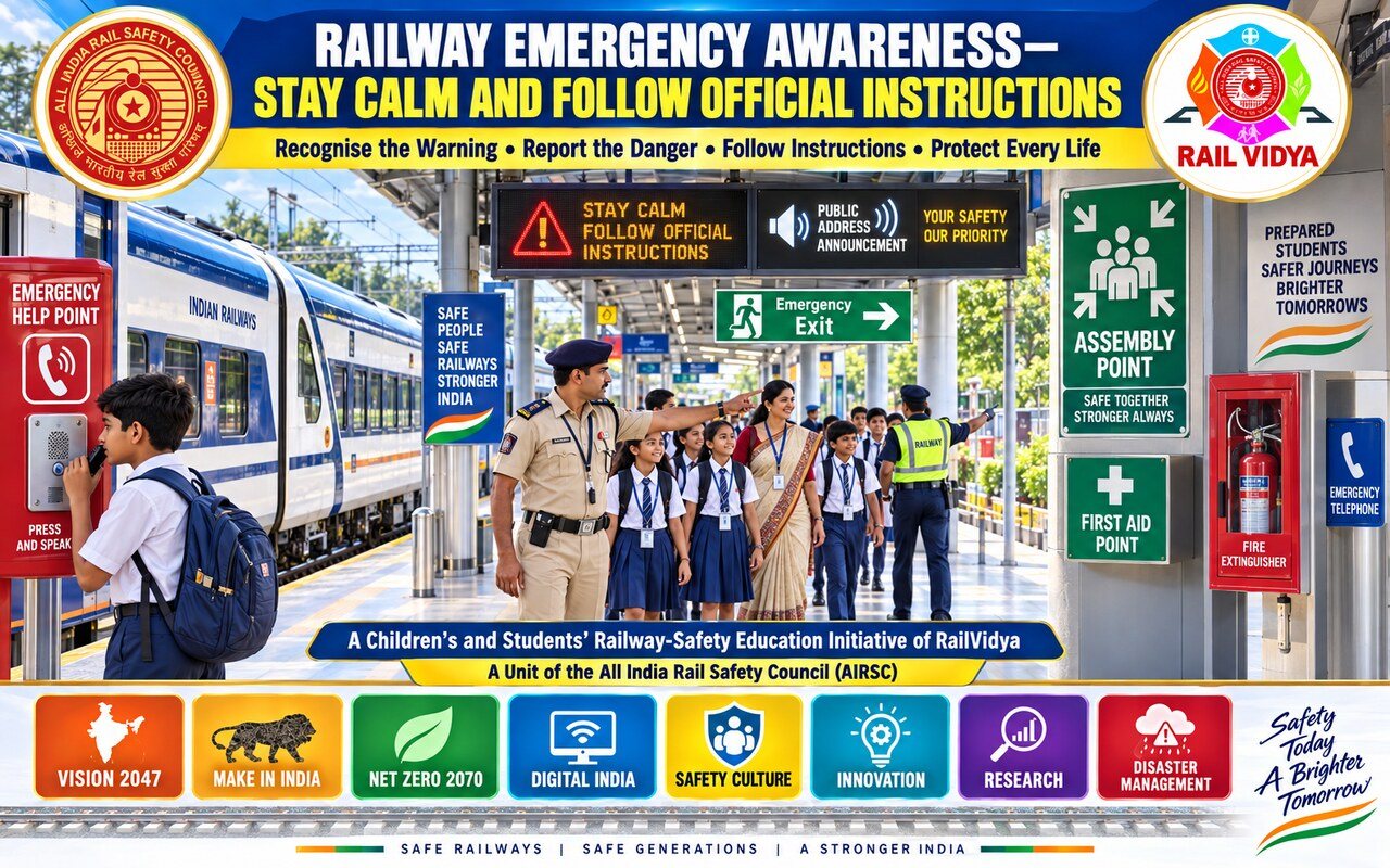 Railway Emergency Awareness—Stay Calm and Follow Official Instructions