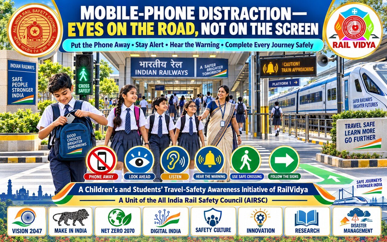 MOBILE-PHONE DISTRACTION—EYES ON THE ROAD- NOT ON THE SCREEN