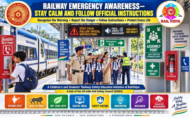 Railway Emergency Awareness—Stay Calm and Follow Official Instructions